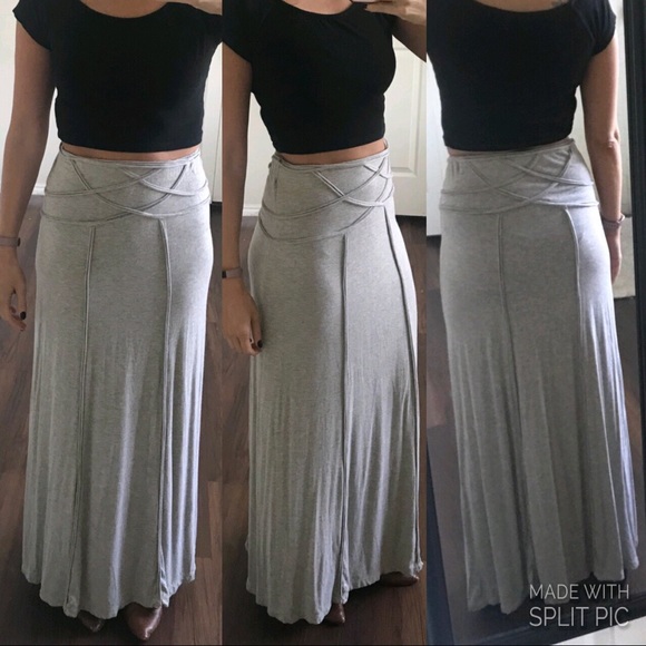 Max Studio Other - Max Studio Specialty Products gray grey maxi skirt